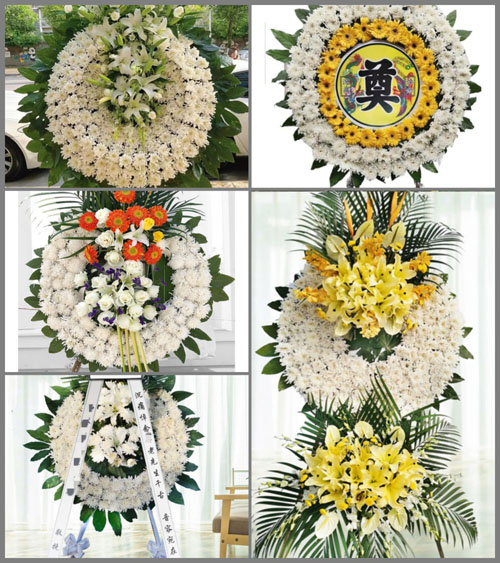 安徽六安市霍邱县临水镇陈村村花圈速递